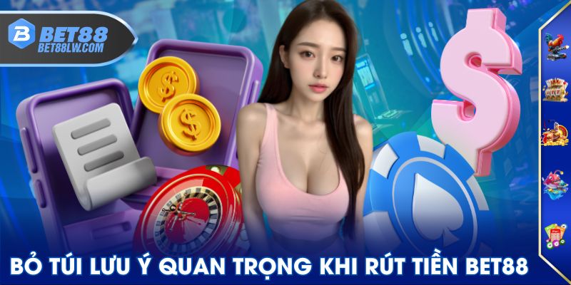 Bỏ túi lưu ý quan trọng khi rút tiền BET88
