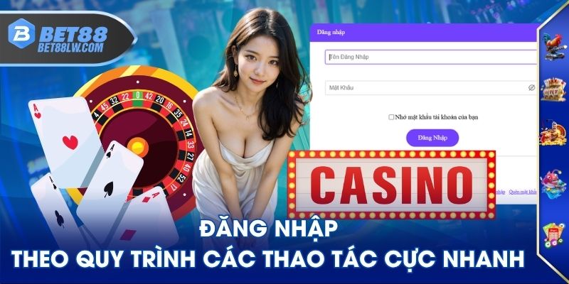 Đăng nhập theo quy trình các thao tác cực nhanh