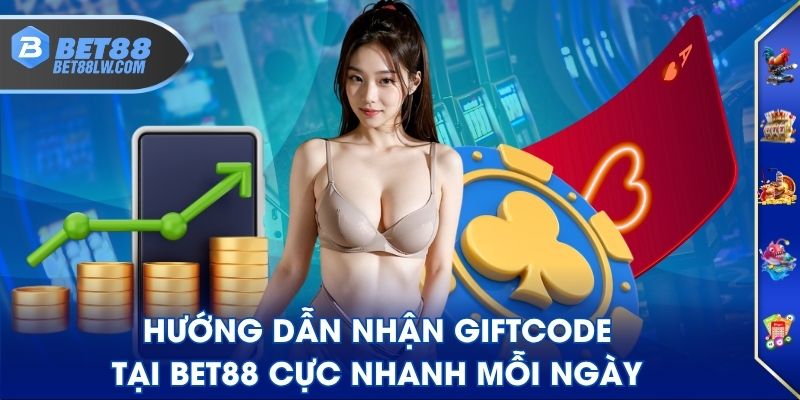 hướng dẫn nhận giftcode tại BET88