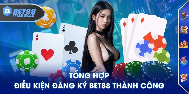 Tổng hợp điều kiện đăng ký BET88 thành công